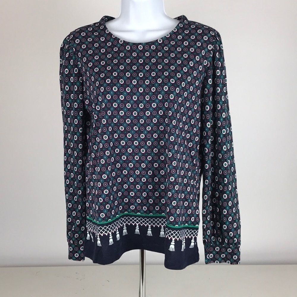 Charter Club Petite Medallion-Print Top women’s size petite medium